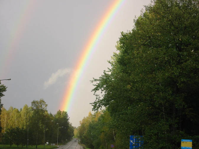 Regenbogen - Anfahrt zum FH - 